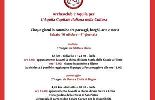 4 - Quarta giornata "Il Cammino dell'Aquila"